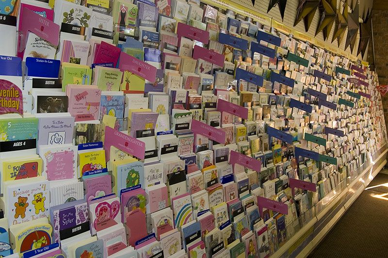 Nekoosa's largest assortment of greeting cards, Only  $1  and worth it !